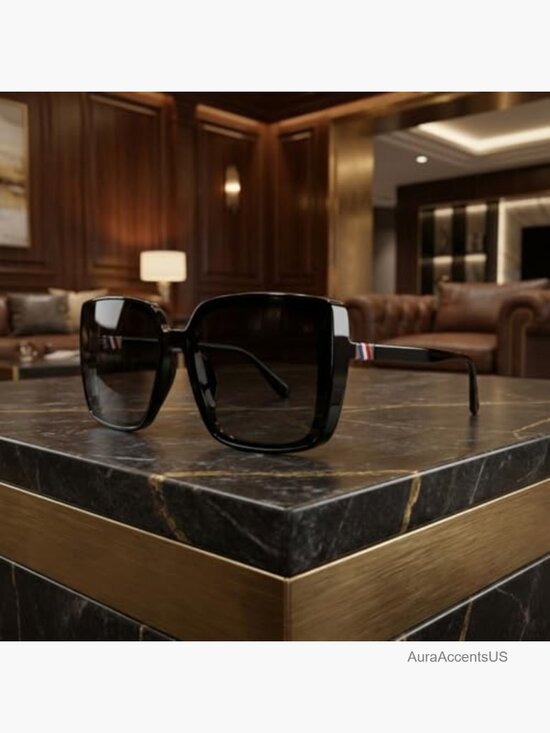 Oversized Square Sunglasses UV400 Protection Trendy Eyewear main image 6
